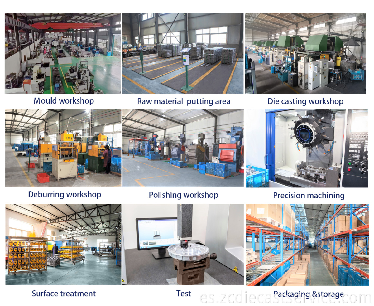 Piezas de fundición de fábrica de fábrica de fábrica de aluminio personalizado de China OEM